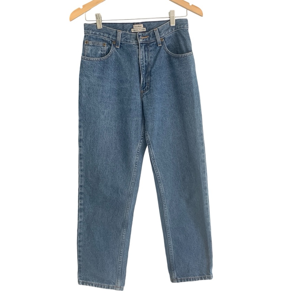 L.L. Bean High Waist Straight Leg Jeans